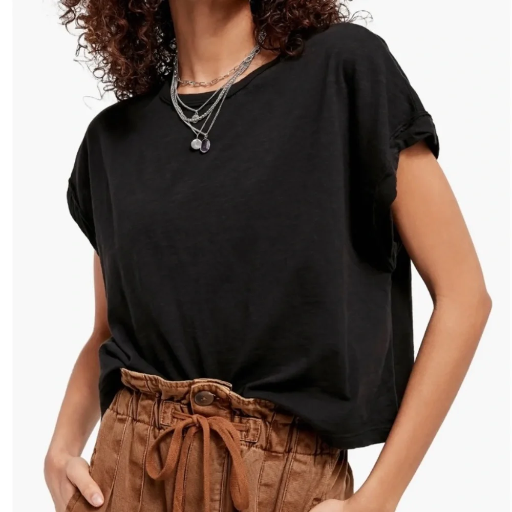 NWOT Free People You Rock Oversized tee